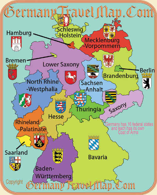 Germany States Map
